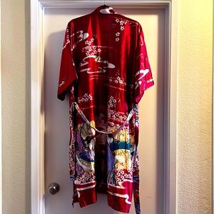 Vintage Oriental Village Silk Collection Robe M